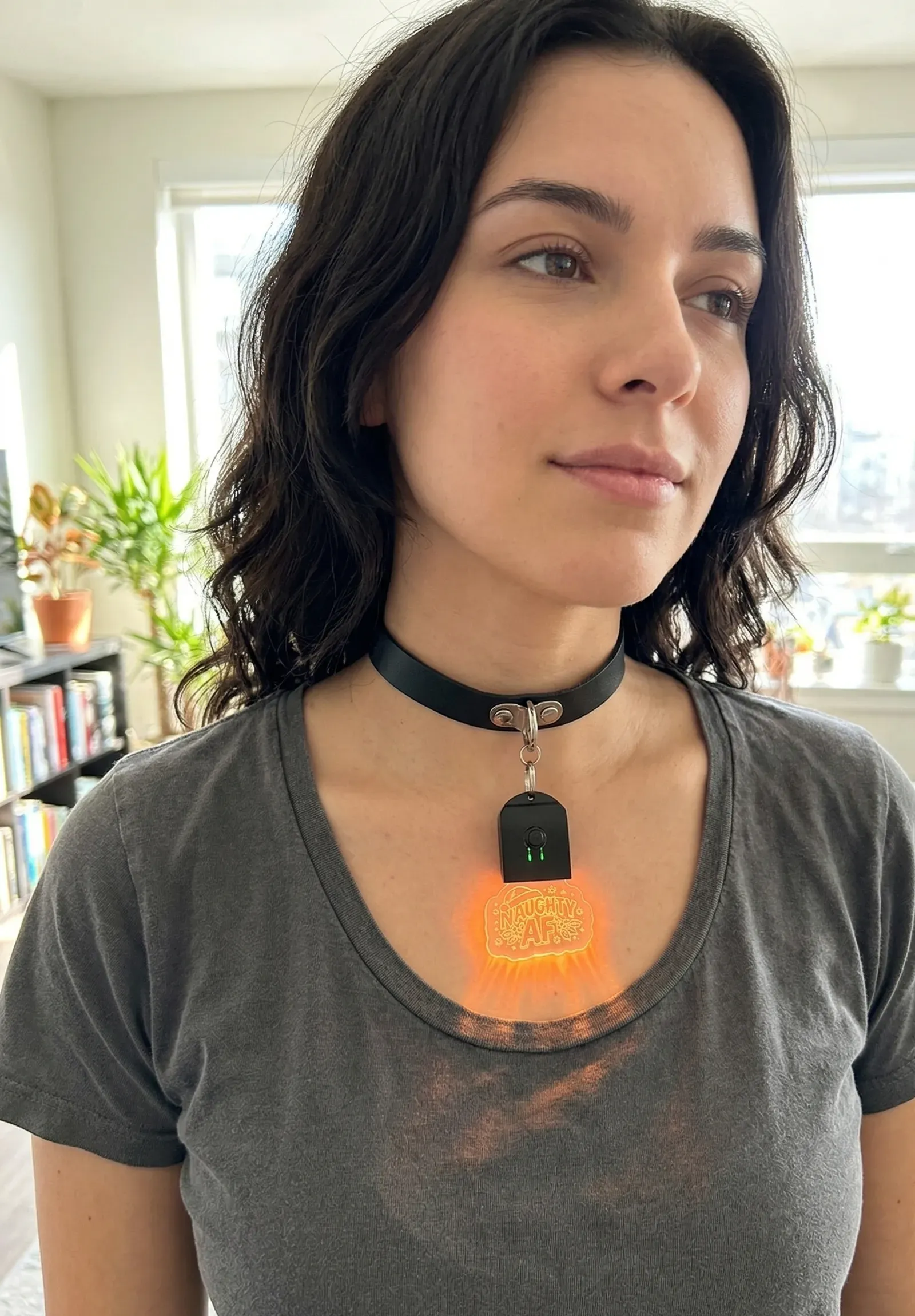 Naughty Af Xmas Glow Choker thumbnail 4