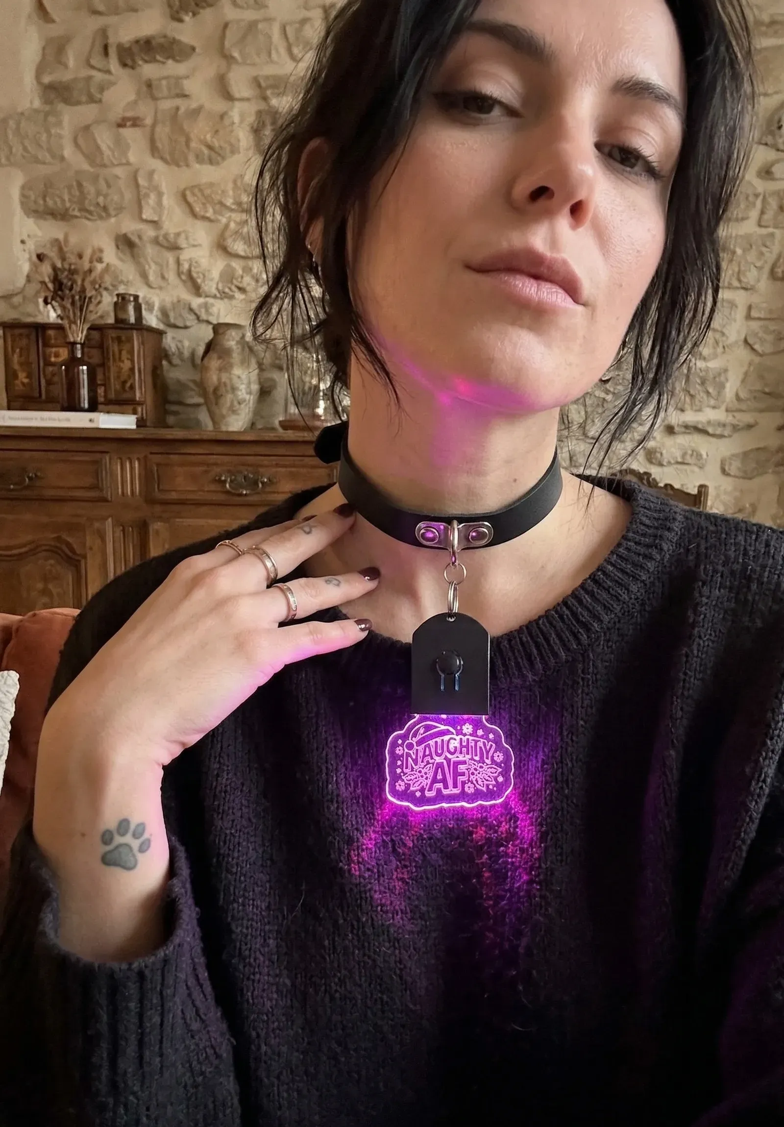 Naughty Af Xmas Glow Choker thumbnail 46