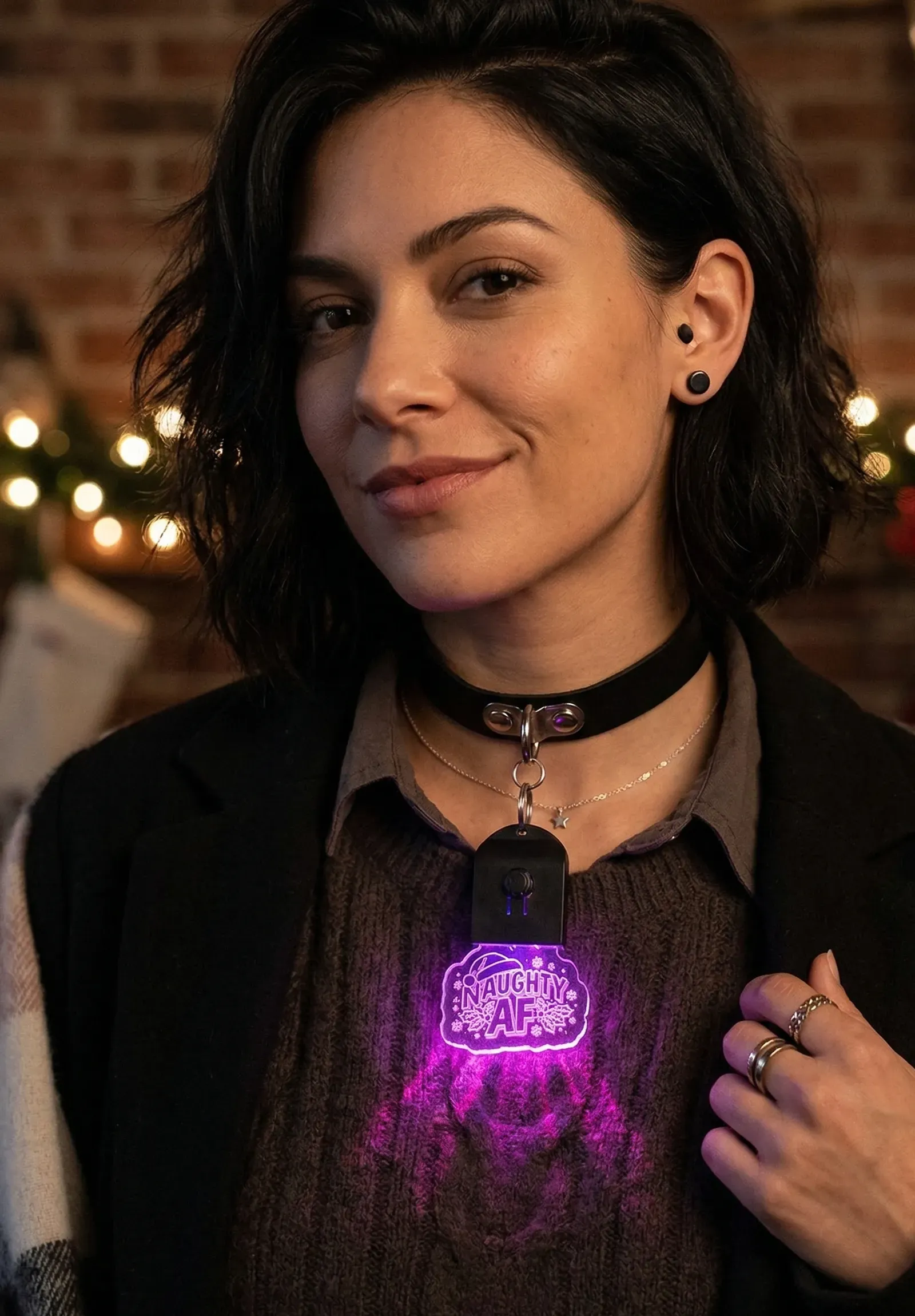 Naughty Af Xmas Glow Choker thumbnail 48