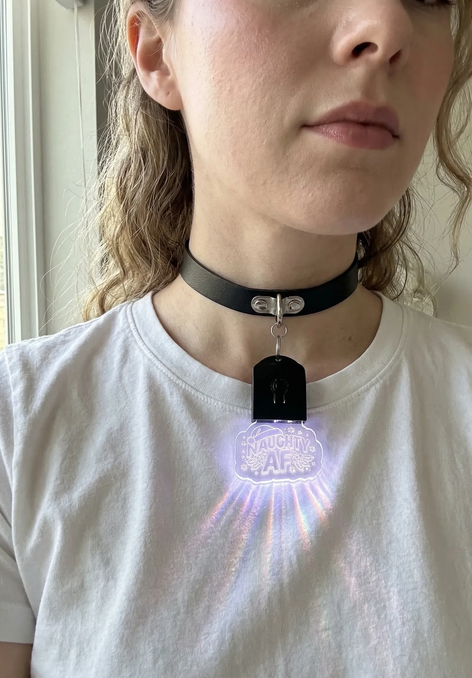 Naughty Af Xmas Glow Choker thumbnail 5
