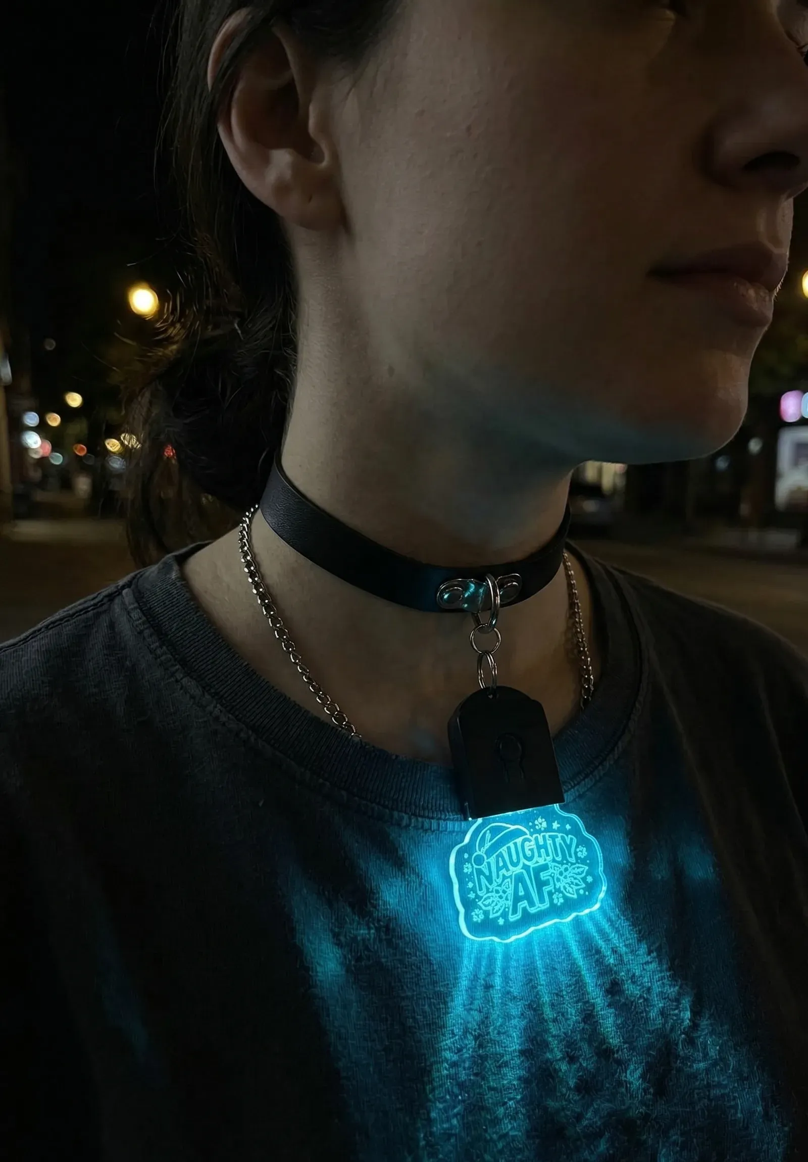 Naughty Af Xmas Glow Choker thumbnail 8