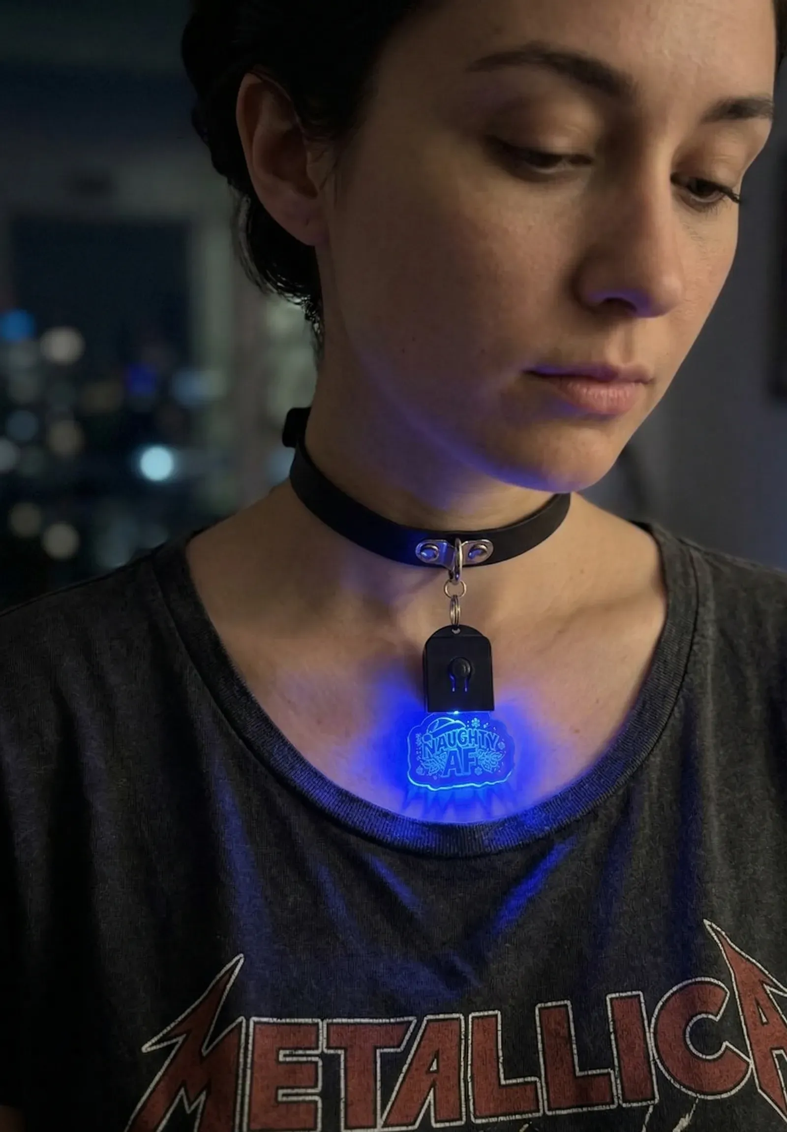 Naughty Af Xmas Glow Choker thumbnail 9